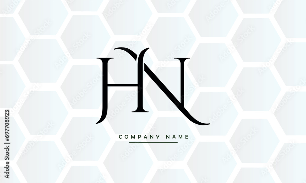 HN, NH, H, N Abstract Letters Logo Monogram HN, NH, H, N Abstract Letters Logo Monogram