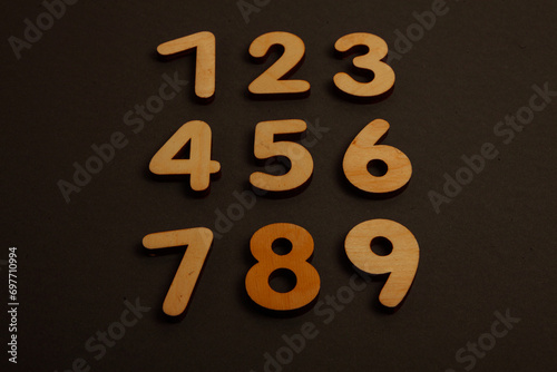 Background or texture of numbers. Finance data concept. Mathematic. Banking or currency. Business and economic growth.