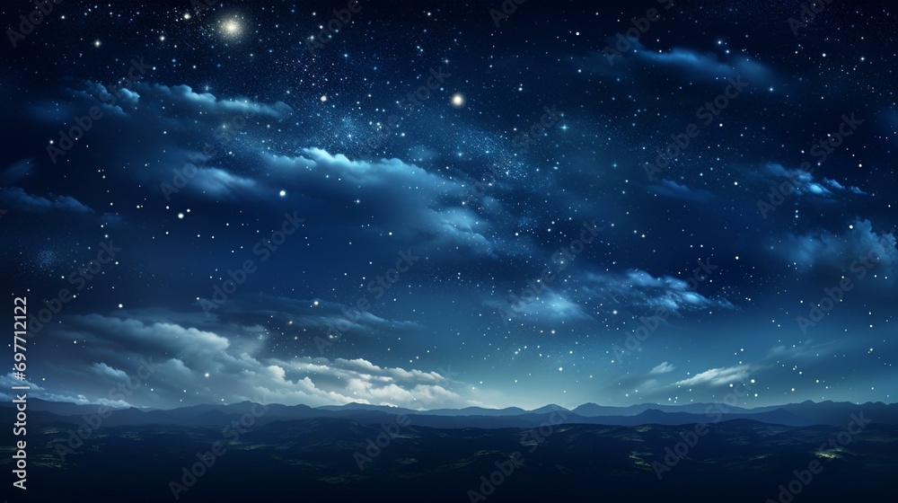 A starry night sky with a full moon, great for mystical or nighttime-themed designs. [backgrounds for designer's works for different occasions and themes]