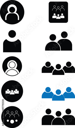  People icon sets ,social network icons.