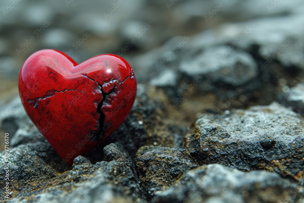 Fototapeta premium Lonely Broken Heart