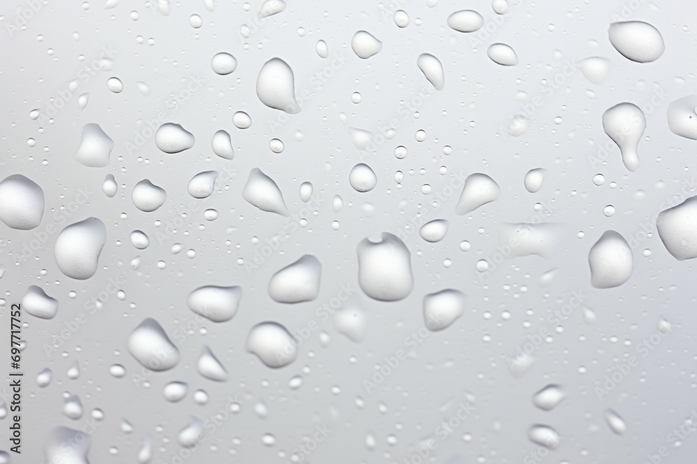 Water drops on white background texture. backdrop glass covered with drops of water. bubbles in water Water drops on white background texture. backdrop glass covered with drops of water. bubbles in water