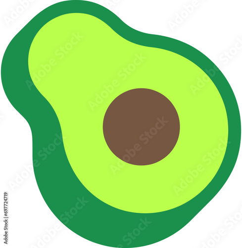 avocado vector sticker, avocado vector emoji, avocado vector design
