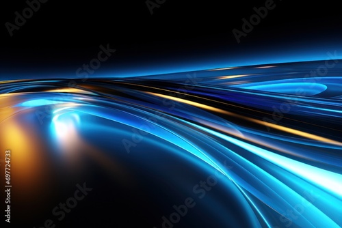 wave, line, colours, design, art, motion, wallpaper, colourful, light, bright. abstract art background image with smooth lines blue color motion likes liquid and wave line light via ai generate.