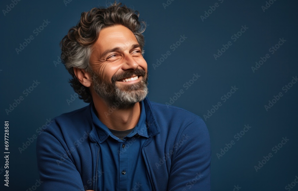 ai, man, happy, portrait, corporate, lifestyle, male, casual clothes, professional, confident. confident businessman or corporate employee put on casual clothes and serious thinking with smiling.