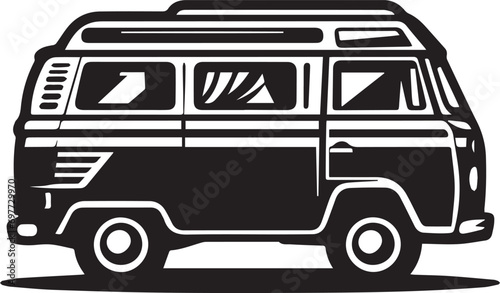 Campervan EPS Vector