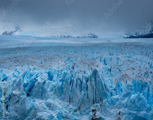 The Blue Ice of Perito Moreno Glacier