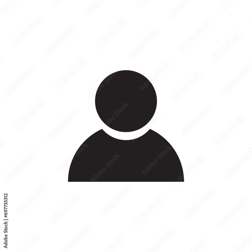Monochrome icon. User Icon in trendy flat style isolated on white background. User silhouette symbol for your web site design, logo, app, UI. Vector illustration, Monochrome icon. User Icon in trendy flat style isolated on white background. User silhouette symbol for your web site design, logo, app, UI. Vector illustration,