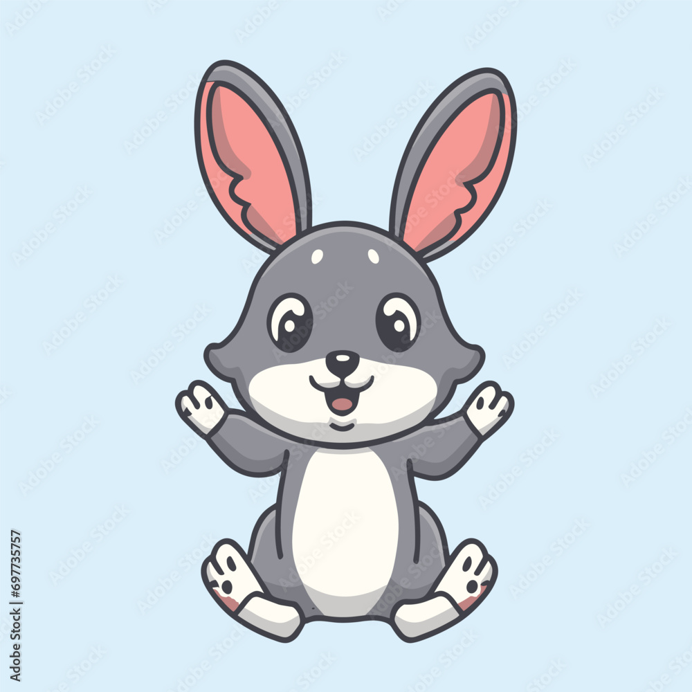 rabbit with a carrot, bunny cartoon illustration, vector illustration, rabbit cartoon, cartoon vector illustration