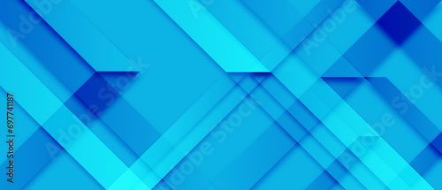 Modern blue abstract geometric background