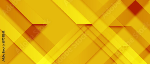 Modern yellow abstract geometric background