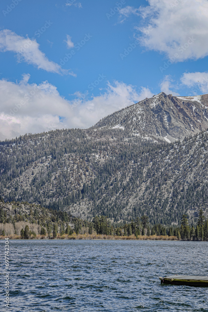 Lake and Eastern Sierra Mountains in Spring (HDR)