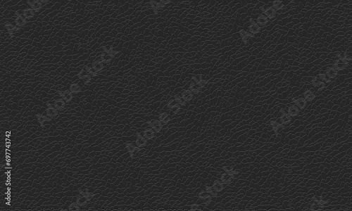 Black leather texture. Seamless vector pattern. Leather background. photo
