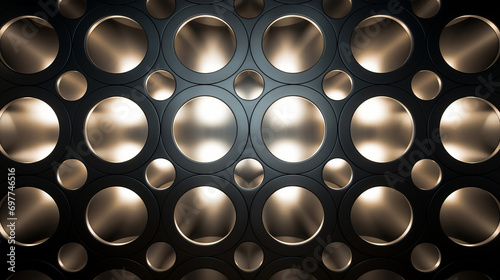 3d metal with holes background