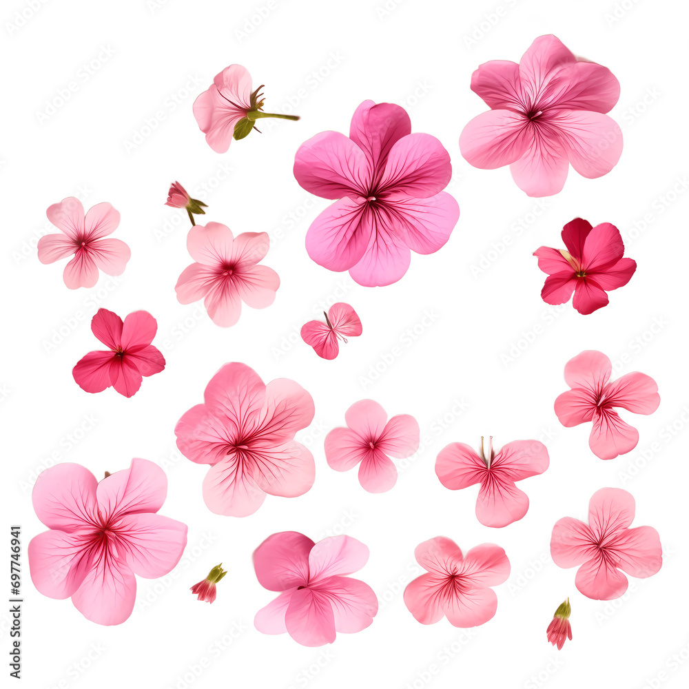 pink and white flowers, PNG
