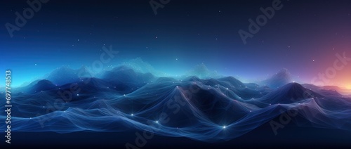 cyber, data, landscape, network, 3d illustration, analysis, artificial intelligence, geo, land, mountain. terrain-like surface three-dimensional peaks and valleys of data generated surface via AI.