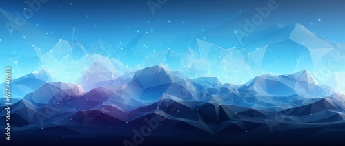 polygon, science, structure, tech, connection, futuristic, network, neural, connect, cyber. dynamic wave of particles and lines. abstract futuristic background. big data visualization. 3D rendering.