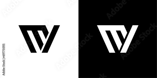 vector logo mv abstract photo