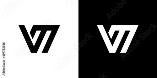 vector logo vm abstract