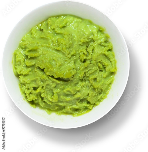 Close up view isolated wasabi on plain background suitable for your element project.