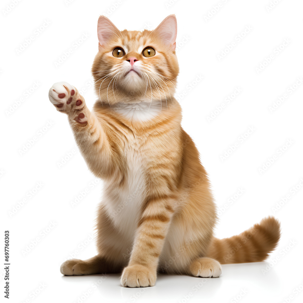 Obraz premium cat isolated on white