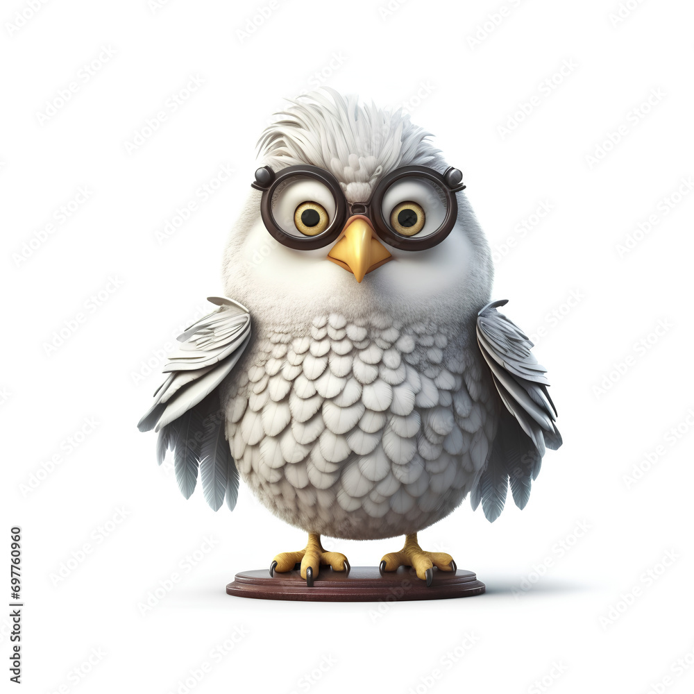 Fototapeta premium owl isolated on white