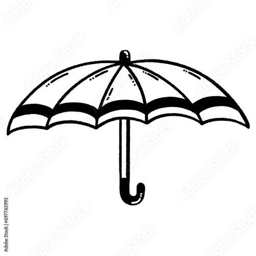 svg rainy in autumn doodle element set
