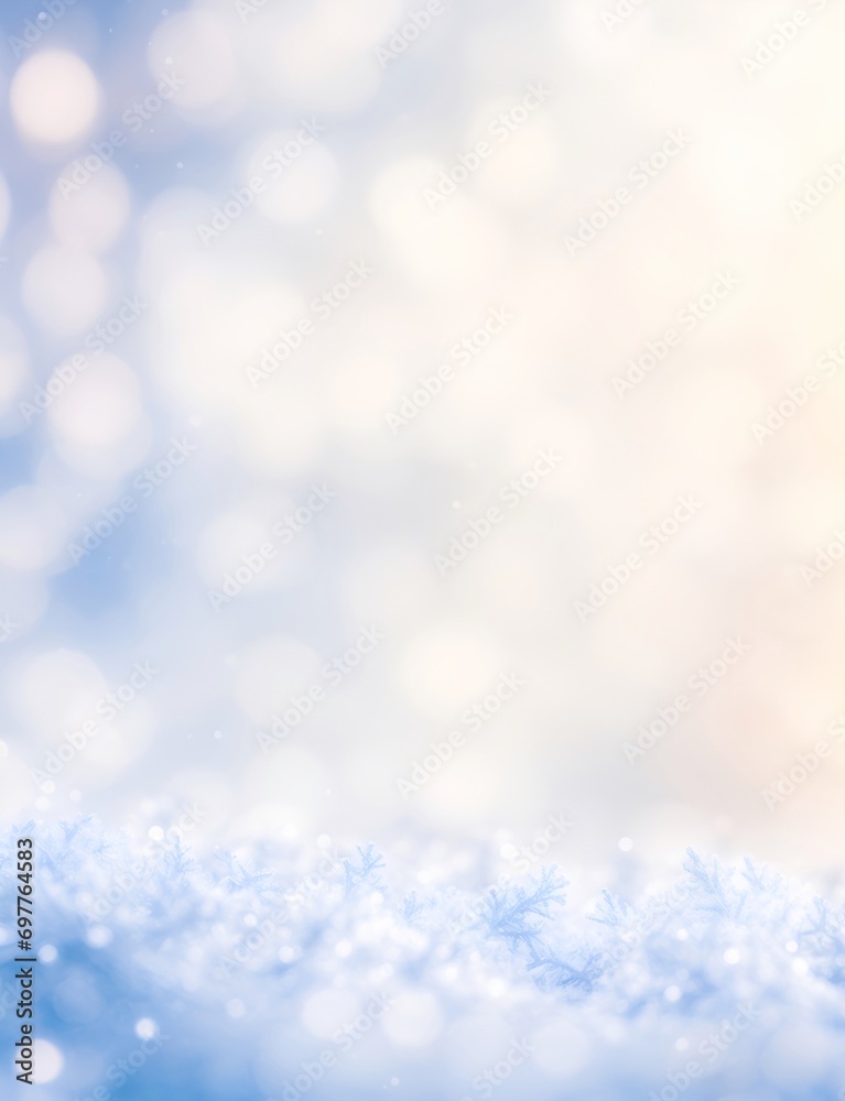 Frost background. AI generated illustration
