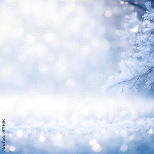 Frost background. AI generated illustration © vector_master