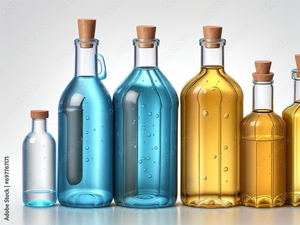 glass bottles with colored liquid glass bottles with colored liquid