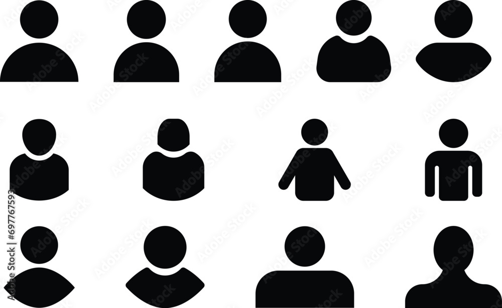 Set of User Icon. User Icon set. Profile icon. Monochrome icon. People sign. account symbol. Leader and workers. People icon set in trendy flat style. Team logo. Icon for business card design. Set of User Icon. User Icon set. Profile icon. Monochrome icon. People sign. account symbol. Leader and workers. People icon set in trendy flat style. Team logo. Icon for business card design.