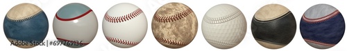 Photography A collection of a baseball balls
