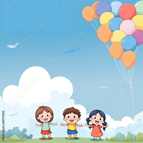 Children's Day illustration for April 30 every year