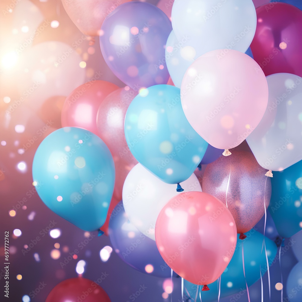 Balloons to celebrate something, such as a birthday, a wedding, a quinceañera, a graduation, a party in general Balloons to celebrate something, such as a birthday, a wedding, a quinceañera, a graduation, a party in general