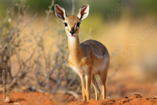 A Dik dik, a small antelope, in its natural savannah habitat © Venka