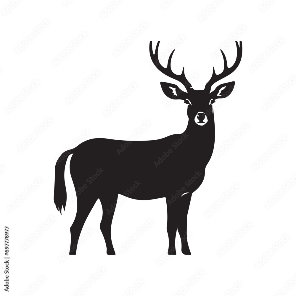 Fototapeta premium deer silhouette vector