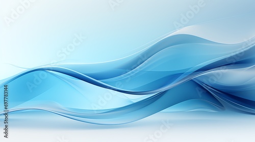 a blue and white wavy lines