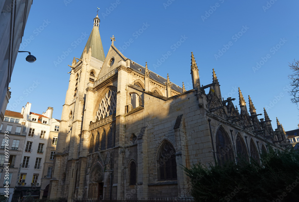 Saint Severin Church in the Latin Quarter of Paris, France