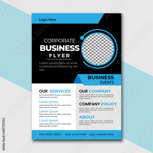 creative business flayer design template vector illustration,