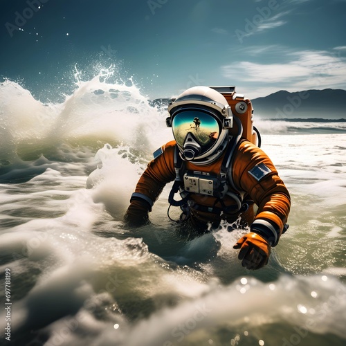 diver in the sea