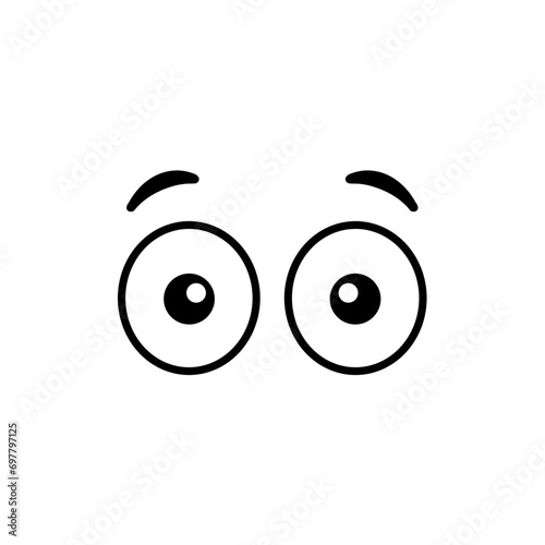 Funny cartoon eyes