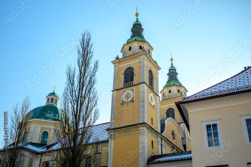 Saint Nicholas Cathedral of Ljubljana, Slovenia photo