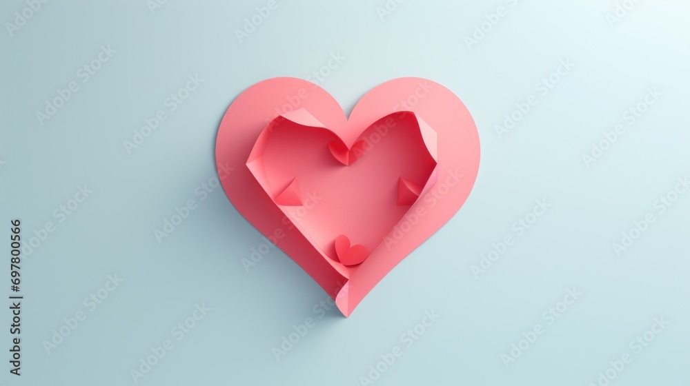  a pink heart shaped object with a hole in the middle of the heart and a hole in the middle of the heart.