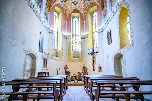 Betlehem scene in the church of Ljubljana castle photo