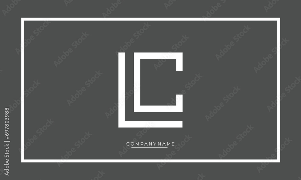 LC or CL Alphabet letters Logo Monogram LC or CL Alphabet letters Logo Monogram