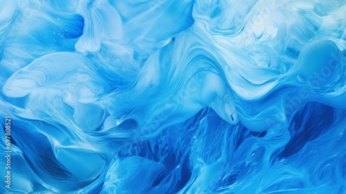 blue water gel wave blue texture background , generated by AI. High quality photo