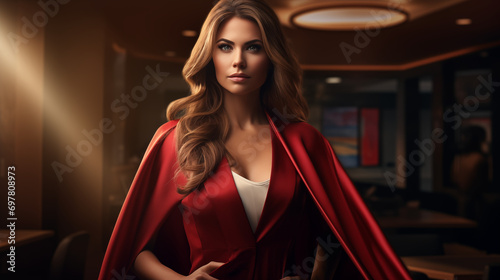 Business Woman with a cape