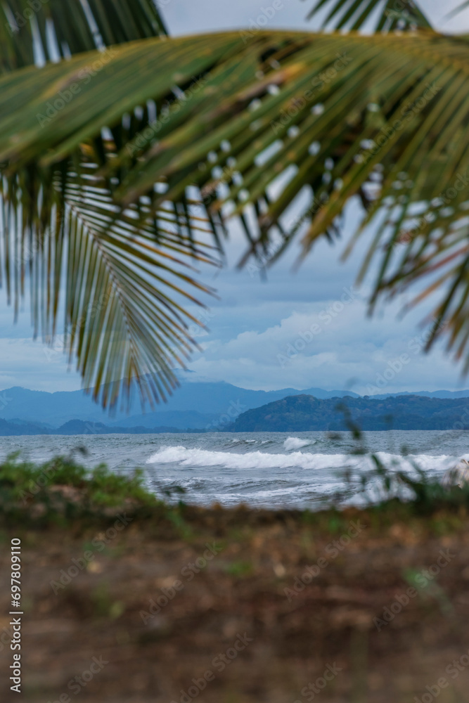 Atardecer en playa Las Lajas en Panama 