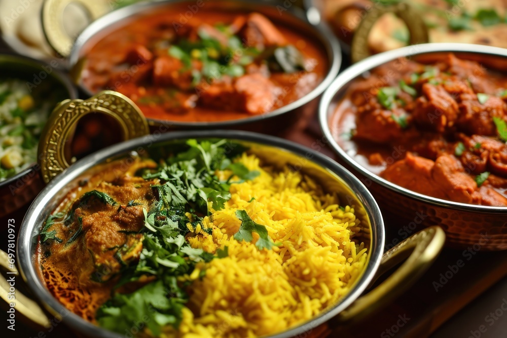 menu with a variety of dishes for indian restaurant menu with a variety of dishes for indian restaurant