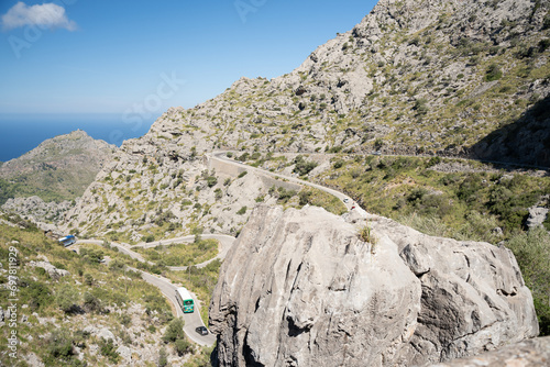 The Serra de Tramuntana is a mountain range, which forms the northern backbone of the Spanish island of Mallorca. photo